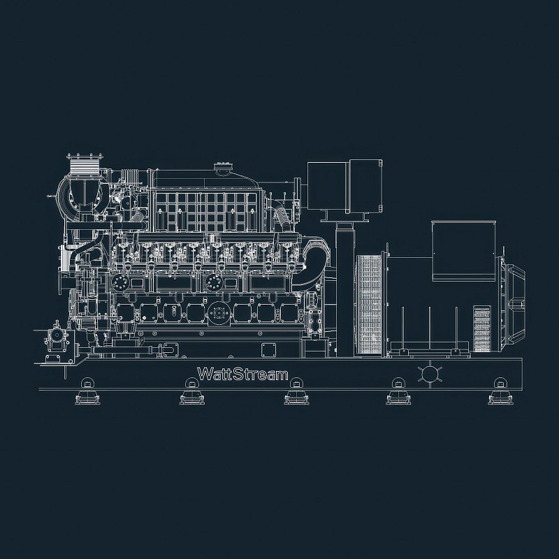 Галерея Газопоршневая электростанция WS312-YCAG